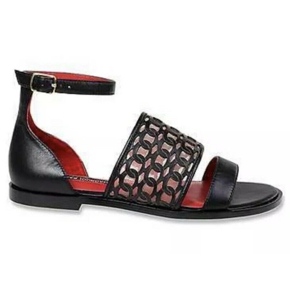 Charles Jourdan Black Lavina Sandals Size 6.5M